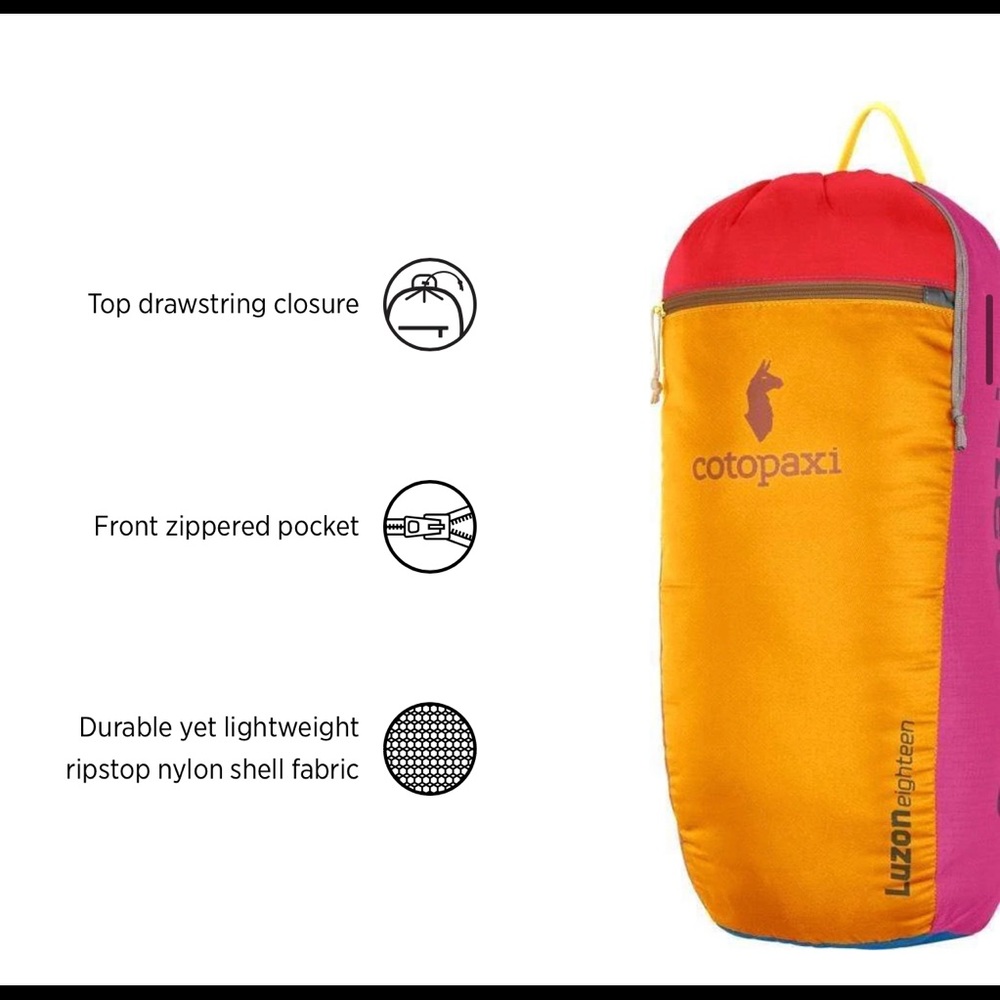 Cotopaxi LUZON 18L BACKPACK. NWOT